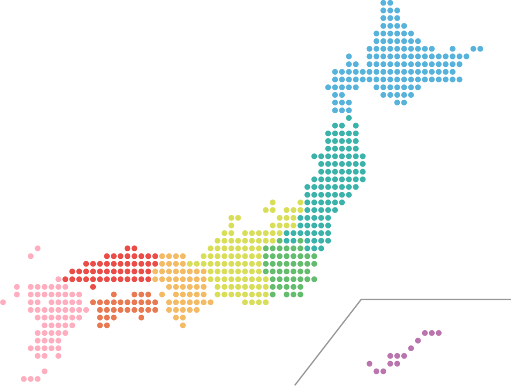 対応エリアの地図