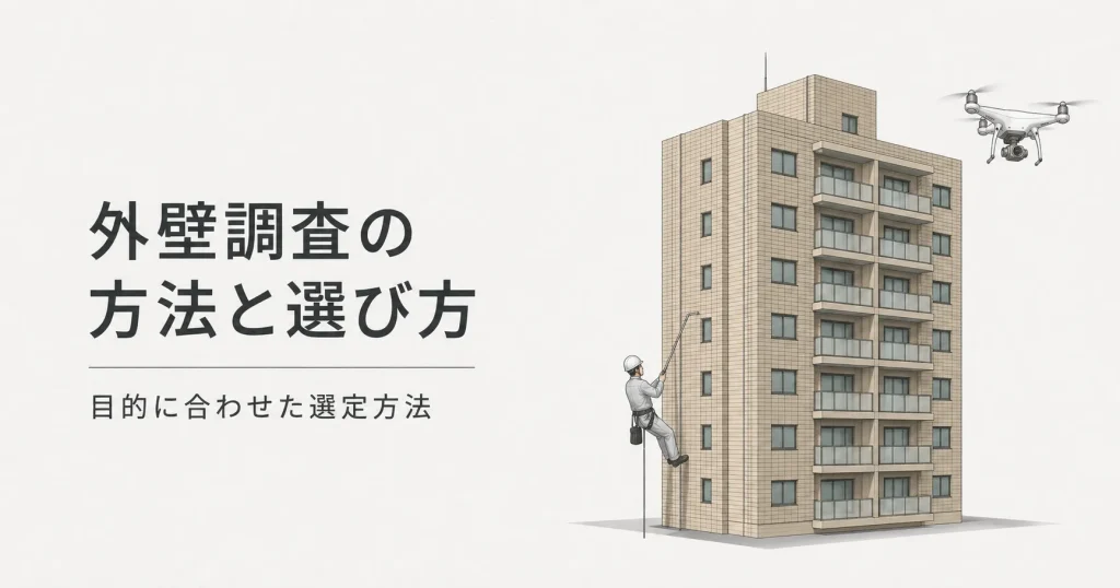 外壁調査の方法と選び方
