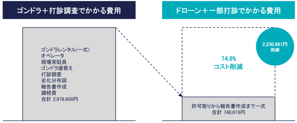 外壁調査のコスト削減例