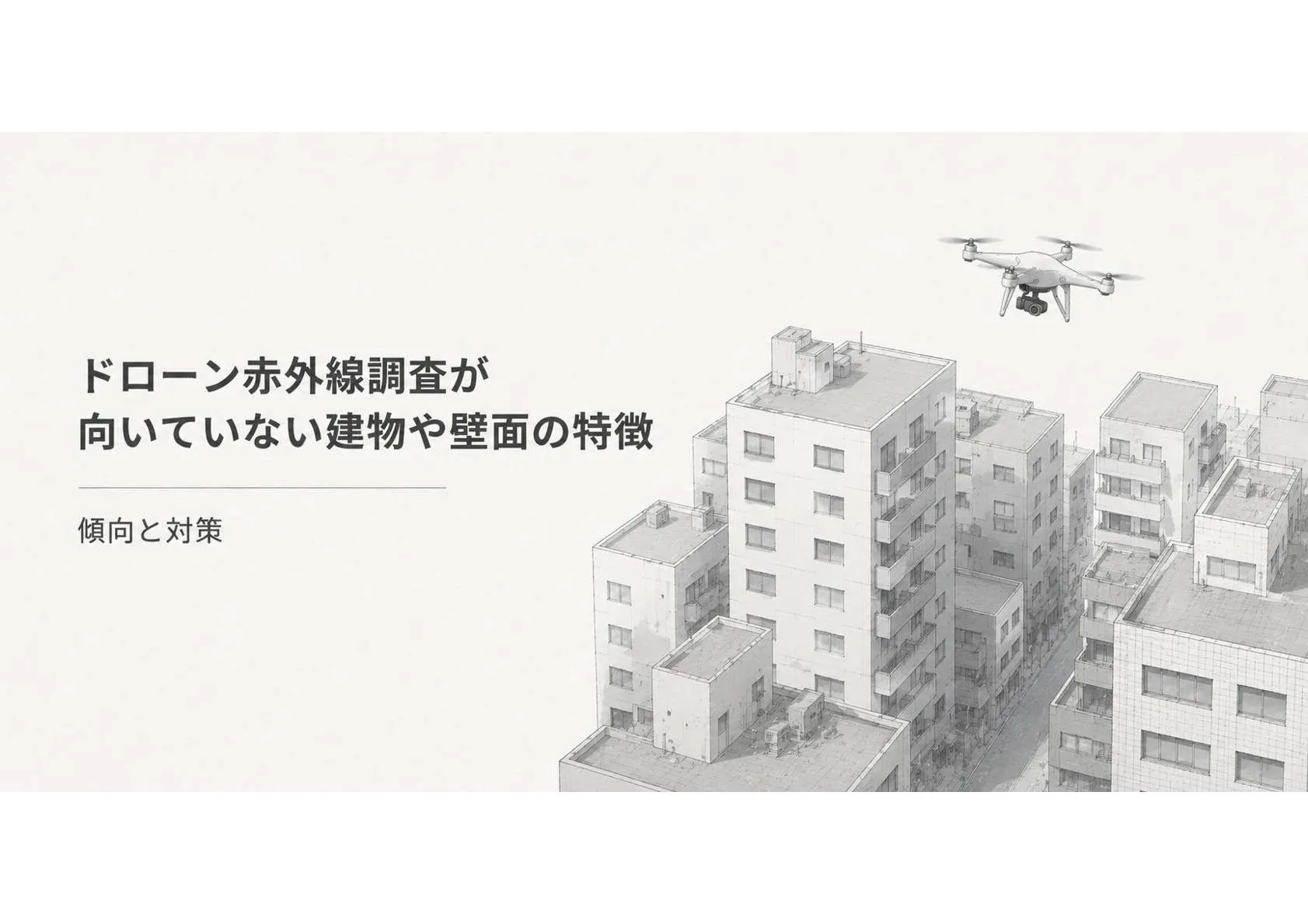 街中を飛行するドローン
