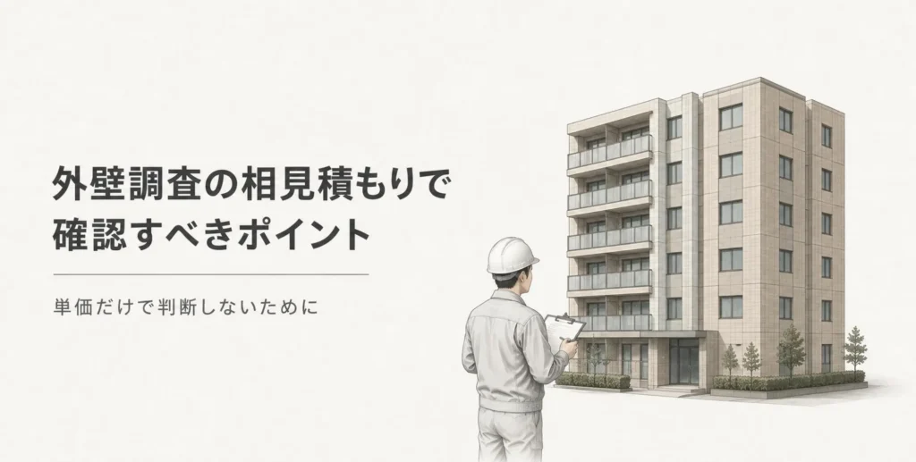 見積をする調査員